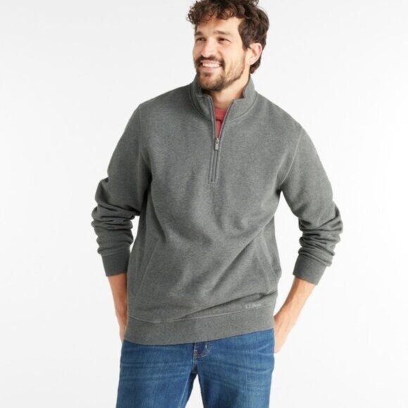 L.L.Bean Other - L.L.Bean Traditional Fit Sweater Men's Athletic Sweats Quarter-Zip Pullover Sz L